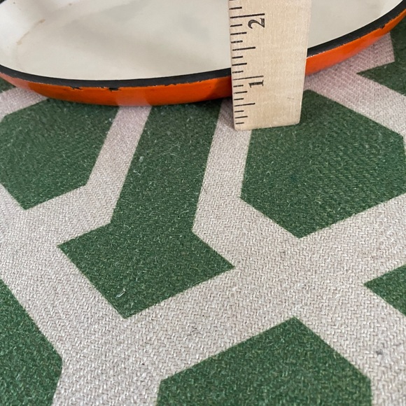 Rachel Ray cast iron, enamel fajita pan with handle, orange - Picture 6 of 7